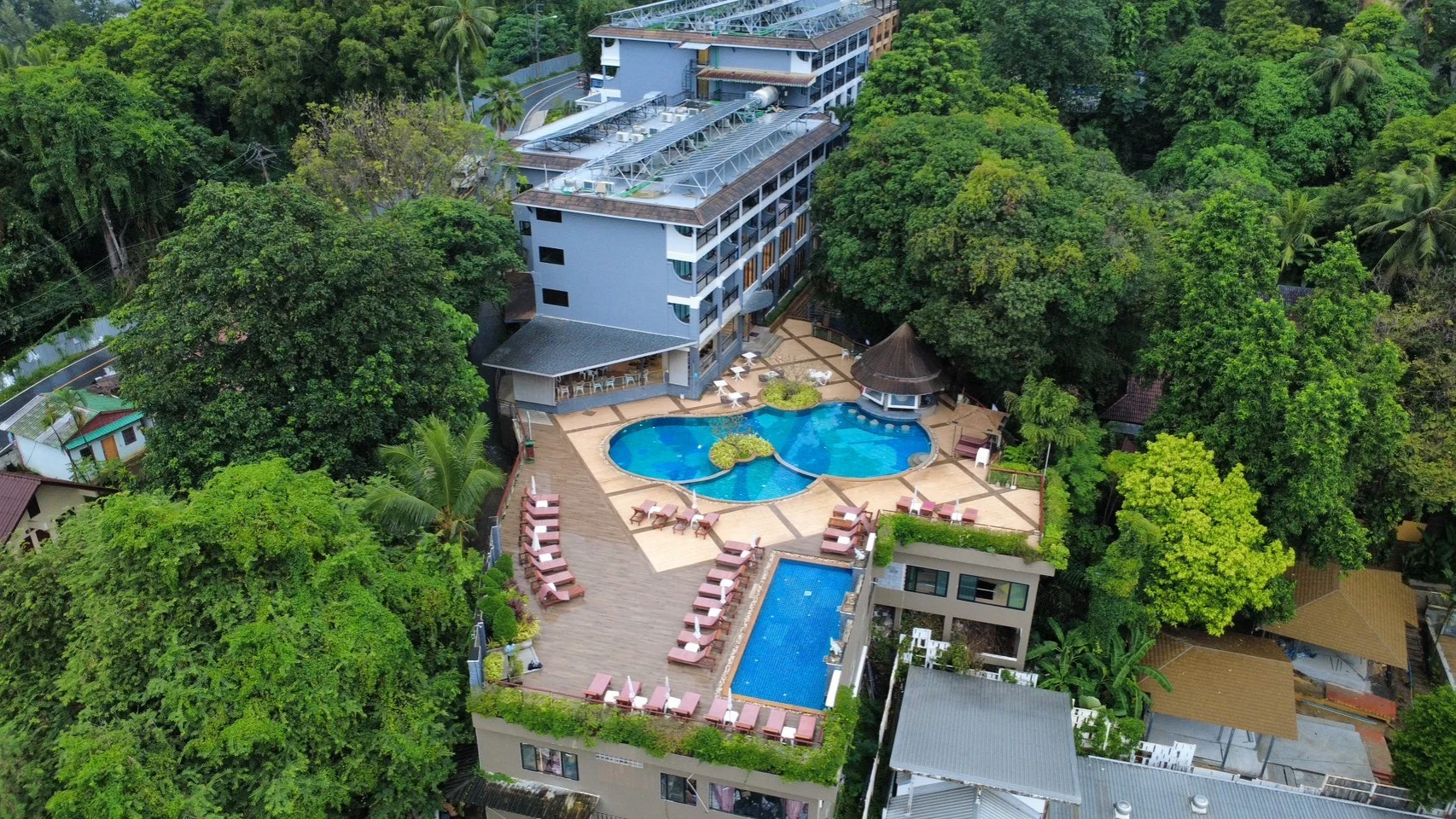 Pool and green hills